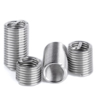 Inserto de Rosca Helicoidal Largo M10 M12 de Acero Inoxidable 304, Alambre de Resorte, Estándar DIN8140, Certificado ISO9001, Alta Resistencia