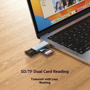 <strong>USB</strong>+Type-<strong>C</strong> Dual-Head 3.0 <strong>Multi</strong>-Function <strong>Card</strong> <strong>Reader</strong> External for Mobile Phones Computers Tablets SD/TF Dual-<strong>Card</strong> <strong>Reader</strong> - Product Image 3