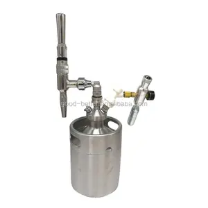 Vendita calda 304 in acciaio inox Homebrew 5l Mini fusto rubinetto dispenser per birra