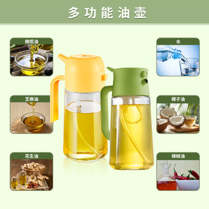 Botella pulverizadora de aceite tamaño L con tapa de plástico en forma de cilindro para almacenamiento de condimentos de cocina con patente PSO 1PSO 2 - Product Image 3