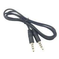 3.5mm erkek 4 kutuplu 3 halka TRRS AV ses uzatma kablosu 1m 3ft