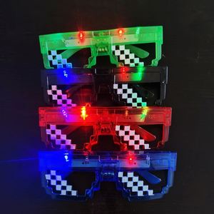 แว่นตาโมเสคสร้างสรรค์ แว่นตา LED สำหรับปาร์ตี้ฮาโลวีน ของเล่นเรืองแสง แว่นตาเรืองแสง อุปกรณ์งานเทศกาล ชุดแต่งกาย - Product Image 6