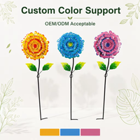 Meilleure vente : Décoration florale créative en fer forgé pour jardin, à enfouir dans la pelouse, style pastoral