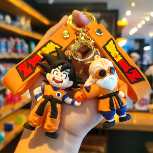 Mới 7 khuôn Anime rồng Goku 3D PVC cao su <span class=keywords><strong>Keychain</strong></span> phim hoạt hình hình nhựa <span class=keywords><strong>Keychain</strong></span> với hiệu ứng 3D - Product Image 1