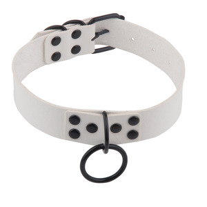 Collar de Cuero Estilo Gótico para Club Nocturno Europeo y Americano - Cadena de Cuello Negra Única y Moderna - Product Image 5