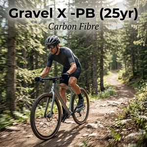 จักรยานเสือหมอบ Hot Sale Gravel X คาร์บอนไฟเบอร์ 13 สปีด 700c น้ำหนักเบา พร้อมดิสก์เบรก ล้ออลูมิเนียมอัลลอย และบันไดแบบธรรมดา - Product Image 1