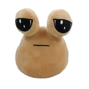 20cm My Pet Alien Pou Plush Toys Soft Pou Stuffed Animal Doll Game Brown White Black My Pet Pou Plush Dolls Christmas For Kids