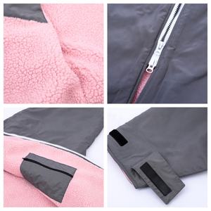 السباحة معطف بركة (سترة من الفراء بقبعة للقطب الشمالي) جاكيتات للرجال تغيير رداء دافئ الصوف الجافة بسرعة لتصفح السباحة التجديف الرياضات المائية - Product Image 2