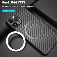 Support magnétique universel en métal noir pour téléphone avec anneau adhésif et sangle pour iPhone et téléphones Android – Vente en gros
