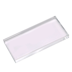 Eyelash extension crystal glass plate, curved octagonal water-marked crystal glass pad, eyelash glue pad - Product Image 2