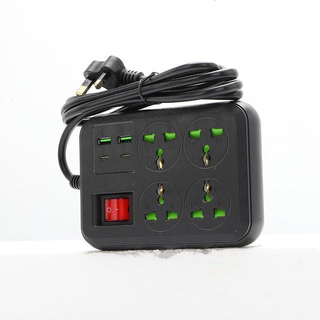 Plugs Sockets 3 Pin Electric Bulb Table Protector Cord Cable European Double Industrial Adapter Waterproof UK Socket