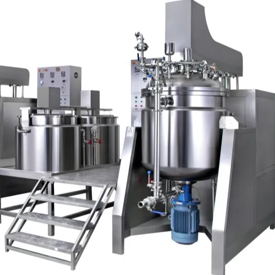 YDX Liquid Heating Mixing Tank Mixer Cream Mixing with Homogenizer