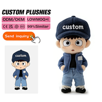Poupée en peluche longue et douce de style campagnard personnalisée, super douce, Kawaii, produit de parc d'attractions, poupée de chiffon personnalisée, souvenir