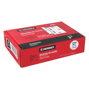 Master con 160 unidades Bisagra Cuadrada 3 ', satinado, cabeza plana, HERMEX - Product Image 4