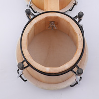 Adeline Professional Kids Ensemble de batterie Bongo 6 pouces 7 pouces en peau de mouton et tambour siamois avec impression de logo personnalisée