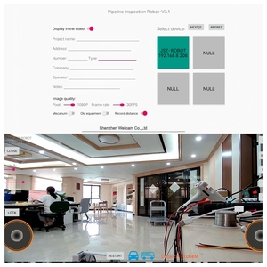 หุ่นยนต์ตรวจสอบท่ออัจฉริยะแบบ HD พร้อมสายเคเบิล 100-200 เมตร ควบคุมผ่านแอพ WiFi พร้อมกล้องตรวจสอบ - Product Image 3