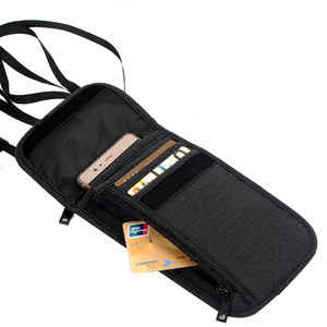 <b>RFID</b> <b>Blocking</b> Convenient Travelling Neck Hanging Bag <b>Wallet</b> Passport Holder <b>Wallet</b> - Product Image 1