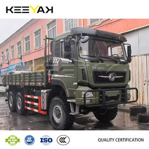 Camion de fret Dongfeng 6x6 à haute capacité de charge, nouveau camion de fret avec moteur Cummins, plateau de camion à glissière pour le transport sur route de montagne froide - Product Image 5