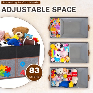 <span class=keywords><strong>2025</strong></span> Nhà Máy Thấp Moq Bền Có Thể Gập Lại Mới Đến Trang Trí Lưu Trữ Đồ Chơi Tổ Chức Trẻ Em Hộp Với Trong Suốt Xem Nắp - Product Image 3