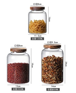 Barattolo Grande Capacità per Conservazione Chenpi in <span class=keywords><strong>Vetro</strong></span> Alimentare Anti-Umidità, Vaso Speciale per Tè con Sigillo Ermetico - Product Image 5