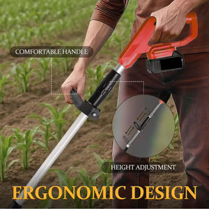 Motoculteur de jardin sans fil réglable, mini cultivateur électrique, profondeur de déchaumage de 24 cm, puissance de 1000 W, entraînement électrique 21 V, 9 pouces de travail - Product Image 2