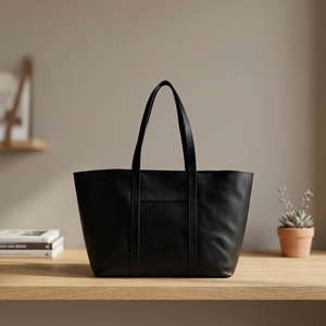 BS INTERNATIONAL Sac à main décontracté pour femme en cuir véritable fait main, avec fermeture éclair, imperméable, durable, léger et grande capacité - Product Image 5