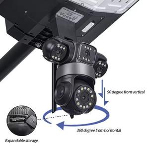 Interruptor de sensor Luces de calle solares al aire libre con fuente de alimentación de batería de cámara CCTV IP67 - Product Image 3