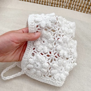 Pagliaccetto floreale in maglia con etichetta personalizzata OEM primavera vestiti per neonato per neonato con collo quadrato canotta per bambine - Product Image 3