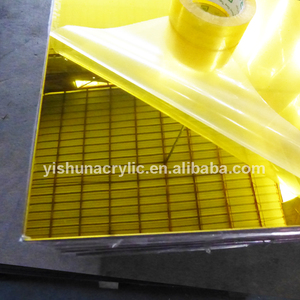 Feuilles acryliques reflétées par <span class=keywords><strong>plaque</strong></span> de miroir en plastique de couleur d'or faite sur commande d'usine de Guangzhou - Product Image 2