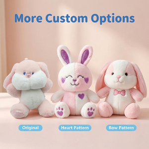 <span class=keywords><strong>Peluche</strong></span> Personalizzato da Fabbrica, Giocattoli Animali Imbottiti da 8 Pollici, Bambola di <span class=keywords><strong>Peluche</strong></span> Animale Cartone Animato, Simpatico Coniglio di <span class=keywords><strong>Peluche</strong></span> per Decorazioni per Feste - Product Image 4