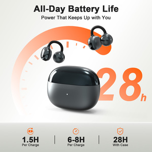 Écouteurs sans fil à clip ouvert NOBIS&JUOVI les plus vendus aux États-Unis pour appels clairs ENC 6.0, autonomie totale de 28h, résistance à la transpiration IP54, 5,2g - Product Image 4