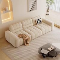 Neue billige High-End-Möbel Minimalismus Schnitts ofa Wohnzimmer möbel 4 5 Sitz Luxus Samt Creme Stil Sofa