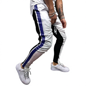 KITSM07 Men's 100% Cotton Tracksuits Colorful Striped <b>Joggers</b> for Outdoor Training Windproof Breathable Plus Size for Autumn - Product Image 5