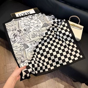 Custom Satin Silk Bandana Square <strong>Scarf</strong> <strong>Heat</strong> Sublimation Printing Wedding Favor Handkerchiefs Soft Printed Women Neck <strong>Scarves</strong> - Product Image 2
