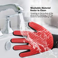 Gant de toilettage pour animaux de compagnie, brosse efficace et douce pour éliminer les poils, parfait pour les chiens et les chats à poils longs et courts