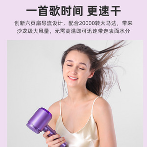 V10 Hair Dryer 2328AV10 High Speed Ionic DC Motor Purple Color Single Air Nozzle Home Use - Product Image 5
