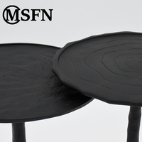 Table console d'appoint en laiton avec pieds en forme de branche, plateau texturé ondulé, style Wabi-Sabi minimaliste pour salons modernes et hôtels
