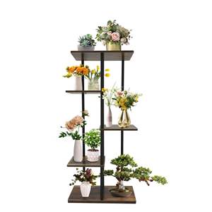 Patio Jardin Salon Balcon <span class=keywords><strong>Chambre</strong></span> à coucher 5 Niveaux Support pour Plantes Intérieur Métal Étagère à Fleurs Support pour Plantes - Product Image 1