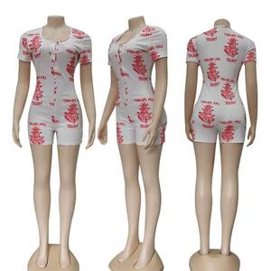 New Fashion Summer Hot-selling <strong>Cheap</strong> Customized Short Sleeves Pajamas Zodiac Adult <strong>Onesie</strong> for Women - Product Image 6