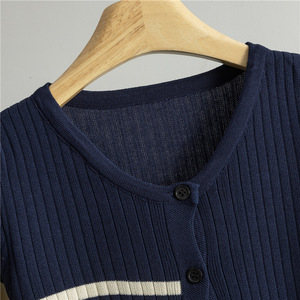 Conjunto de Vestido y Cárdigan de Punto para <span class=keywords><strong>Mujer</strong></span>, Primavera-Otoño 2026, Elegante Vestido de Punto sin Mangas, Conjunto de 2 Piezas - Product Image 4