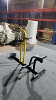 Machine de fitness professionnelle en acier avec logo personnalisé, équipement de musculation rotatif pour le tronc, machine à torsion à genoux, machine de gym double pour bras et poitrine