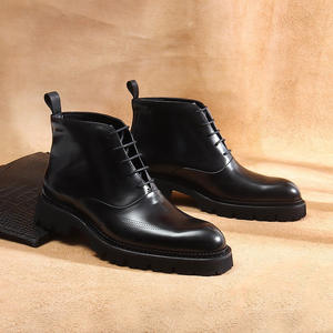 Gran Promoción 2025: Botas Chelsea Clásicas de Cuero Genuino Impermeables para Hombre, Estilo Británico de Caña Alta, Brillantes y Elegantes - Product Image 1