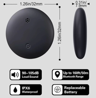 Traceur GPS intelligent longue portée mini anti-perte pour portefeuille, clés, bagages, valises, animaux de compagnie (chien) et AirTag