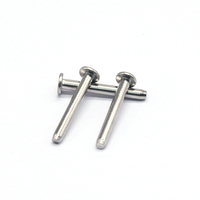 Rivets pleins en acier inoxydable à tête cylindrique fermée 3mm 4mm 5mm Finition brillante Certifiés ISO pour manche de couteau et applications industrielles générales
