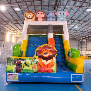 Structures gonflables aquatiques d'extérieur à thème animalier en PVC, avec toboggan commercial et logo personnalisé, pour enfants, vente en gros à prix abordable - Product Image 2