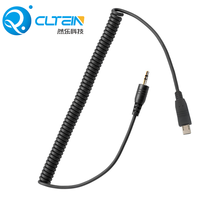 3.5mm to S8 Remote Trigger Cable Spring Coil Cable Suitable for Sony A6700 A7 III A7 A7R LANC Type Remote Trigger Shutter Cable
