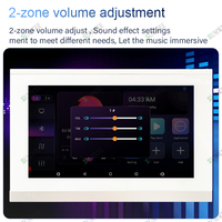 Système audio home cinéma OEM Y7 7 pouces 8x30W avec écran tactile, amplificateur mural Bluetooth, haut-parleurs de plafond, panneau de commande