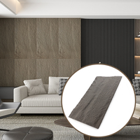 Panneau mural décoratif en pierre artificielle PU légère, imitation granit, épais, pour villa moderne, revêtement mural 3D