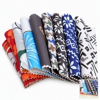 Tissu sergé imprimé numérique effet peau de pêche 115GSM 75D*150D en microfibre douce, coupe-vent et respirant pour shorts de plage, robes et vêtements