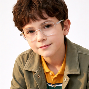 แว่นตาป้องกันแสงสีฟ้าสำหรับเด็ก TR90 กรอบแว่นตาเด็กแบบยืดหยุ่นสำหรับเด็กหญิงและเด็กชาย - Product Image 1